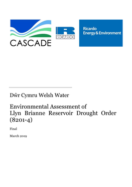 Environmental Assessment of Llyn Brianne Reservoir Drought Order (8201-4)