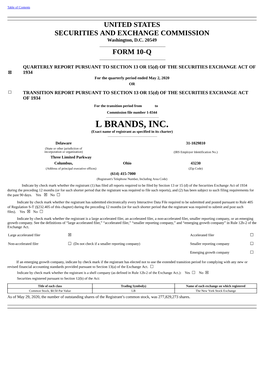 L BRANDS, INC. (Exact Name of Registrant As Specified in Its Charter) ______