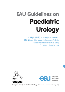 EAU Guidelines on Paediatric Urology 2017