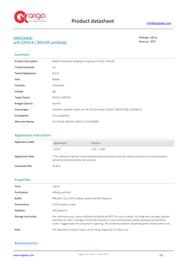 Anti-CD314 / NKG2D Antibody (ARG59400)