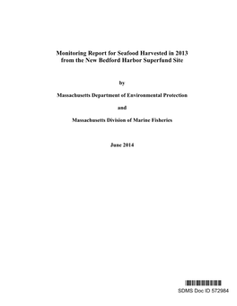 New Bedford, Monitoring Report for Final Seafood