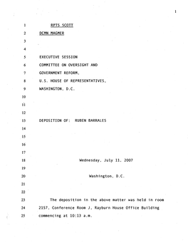 Deposition of Ruben Barrales Regarding Jack Abramoff