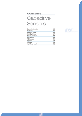 Capacitive Sensors