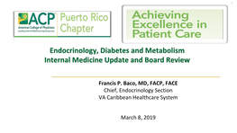 Endocrinology, Diabetes and Metabolism Internal Medicine Update and Board Review