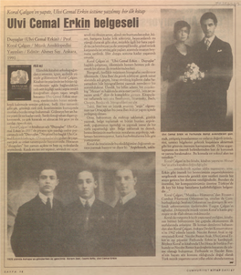 Ulvi Cemal Erkin Belgeseli