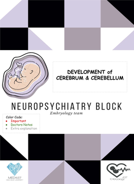 DEVELOPMENT of CEREBRUM & CEREBELLUM