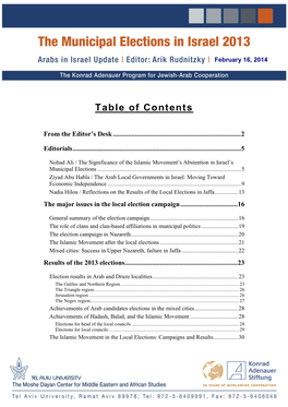 Table of Contents