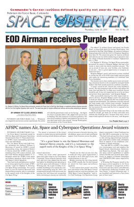 EOD Airman Receives Purple Heart