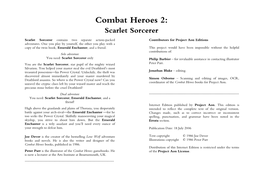 Combat Heroes 2: Scarlet Sorcerer