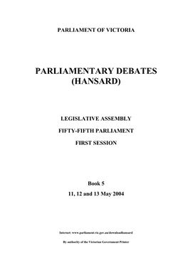 Book 5 11, 12 and 13 May 2004