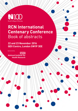 RCN International Centenary Conference Book of Abstracts