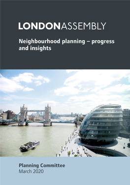 Neighbourhood Planning – Progress and Insights