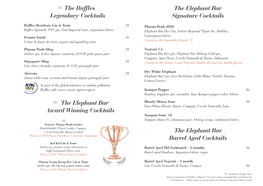 The Elephant Bar Barrel Aged Cocktails