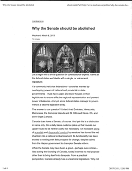 Why the Senate Should Be Abolished About:Reader?Url=