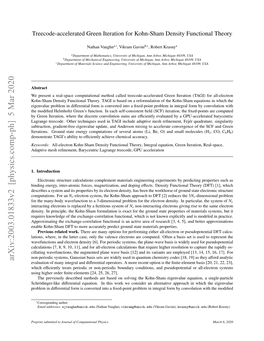 Treecode-Accelerated Green Iteration for Kohn-Sham Density Functional Theory