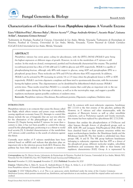 Characterization of Glucokinase-1 from Phytophthora Infestans, A