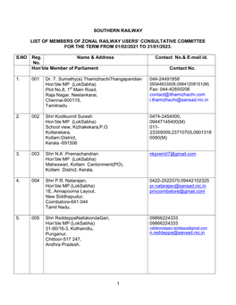 ZRUCC MEMBERS for the Term 01/02/2021 to 31/01/2023