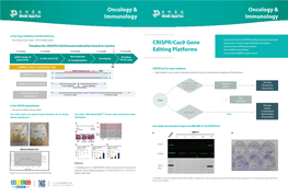 CRISPR/Cas9 Gene Editing