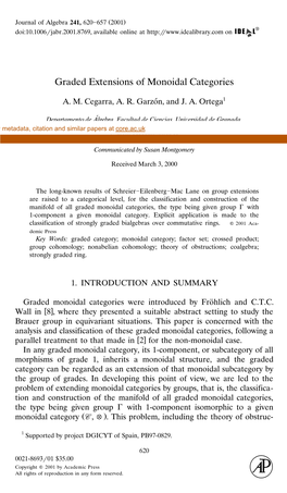 Graded Extensions of Monoidal Categories