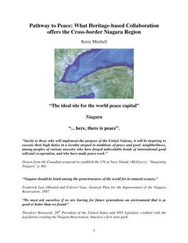 What Heritage-Based Collaboration Offers the Cross-Border Niagara Region