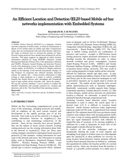 Based Mobile Ad-Hoc Networks Implementation with Embedded Systems