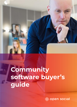 Community Software Buyer's Guide