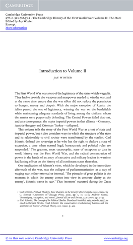 Introduction to Volume II Jay Winter