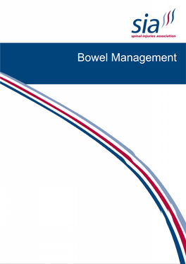 Bowel Management in Adults with Spinal Cord Injury