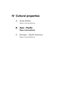 Evaluations of Nominations of Cultural and Mixed Properties