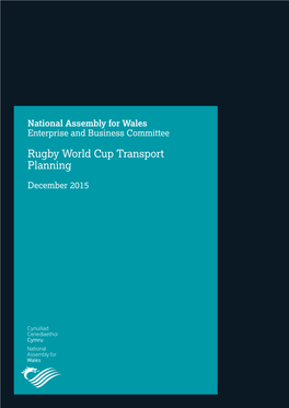 Rugby World Cup Transport Planning