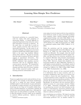 Learning Max-Margin Tree Predictors