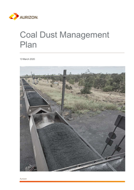 Coal Dust Management Plan