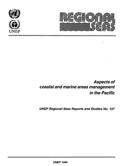 Aspects of Coastal and Marine Areas Management in the Pacific