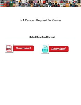 Is a Passport Required for Cruises