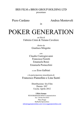 Pb POKER GENERATION