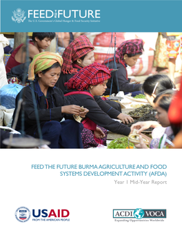 Feed the Future Burma Agriculture and Food Systems Development Activity (Afda)