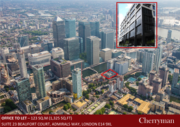 Cherryman SUITE 23 BEAUFORT COURT, ADMIRALS WAY, LONDON E14 9XL