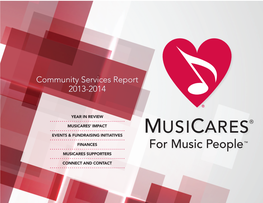 Community Services Report 2013-2014