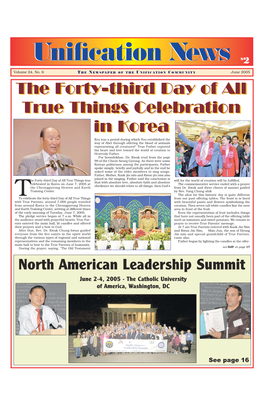 June 2005 Unification News