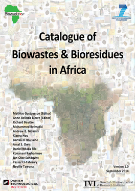 Catalogue of Biowastes & Bioresidues in Africa