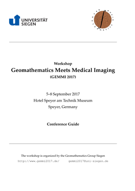 Geomathematics Meets Medical Imaging (GEMMI 2017)