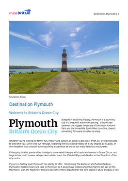Destination Plymouth | 1