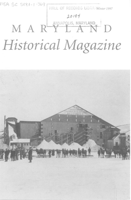 Maryland Historical Magazine, 1997, Volume 92, Issue No. 4