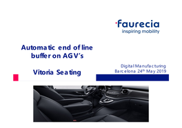 Automatic End of Line Buffer on AGV's Vitoria Seating Automatic End Of