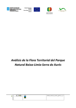 Análisis De La Flora Territorial Del Parque Natural Baixa-Limia-Serra Do Xurés