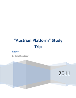 “Austrian Platform” Study Trip Report