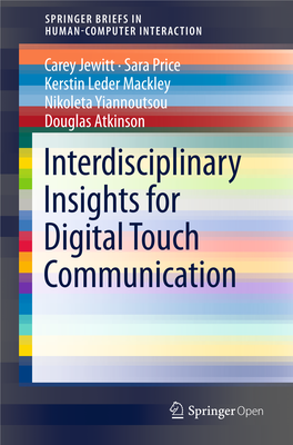 Interdisciplinary Insights for Digital Touch Communication Human–Computer Interaction Series