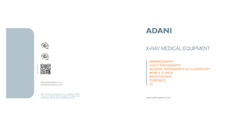 Download ADANI X-Ray Medical Imaging Systems Brochurepdf