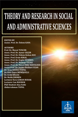 Theory and Research in Social and Administrative Sciences