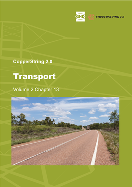 Copperstring Draft Environmental Impact Statement, Volume 2 Chapter 11 – Transport